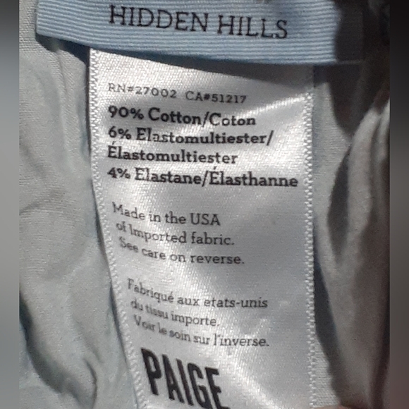 Paige Premium Denim Women's Hidden Hills Avalon Low Rise Flare Size 26 - Picture 11 of 14